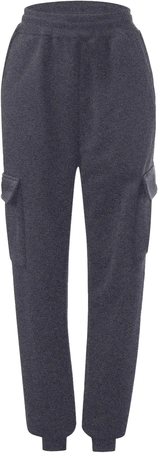 Plus Size Sweatpants for Women High Waisted Baggy Fall Winter Jogger Pants Y2k Trendy Comfy Fleece Lined Trouser with Pockets
