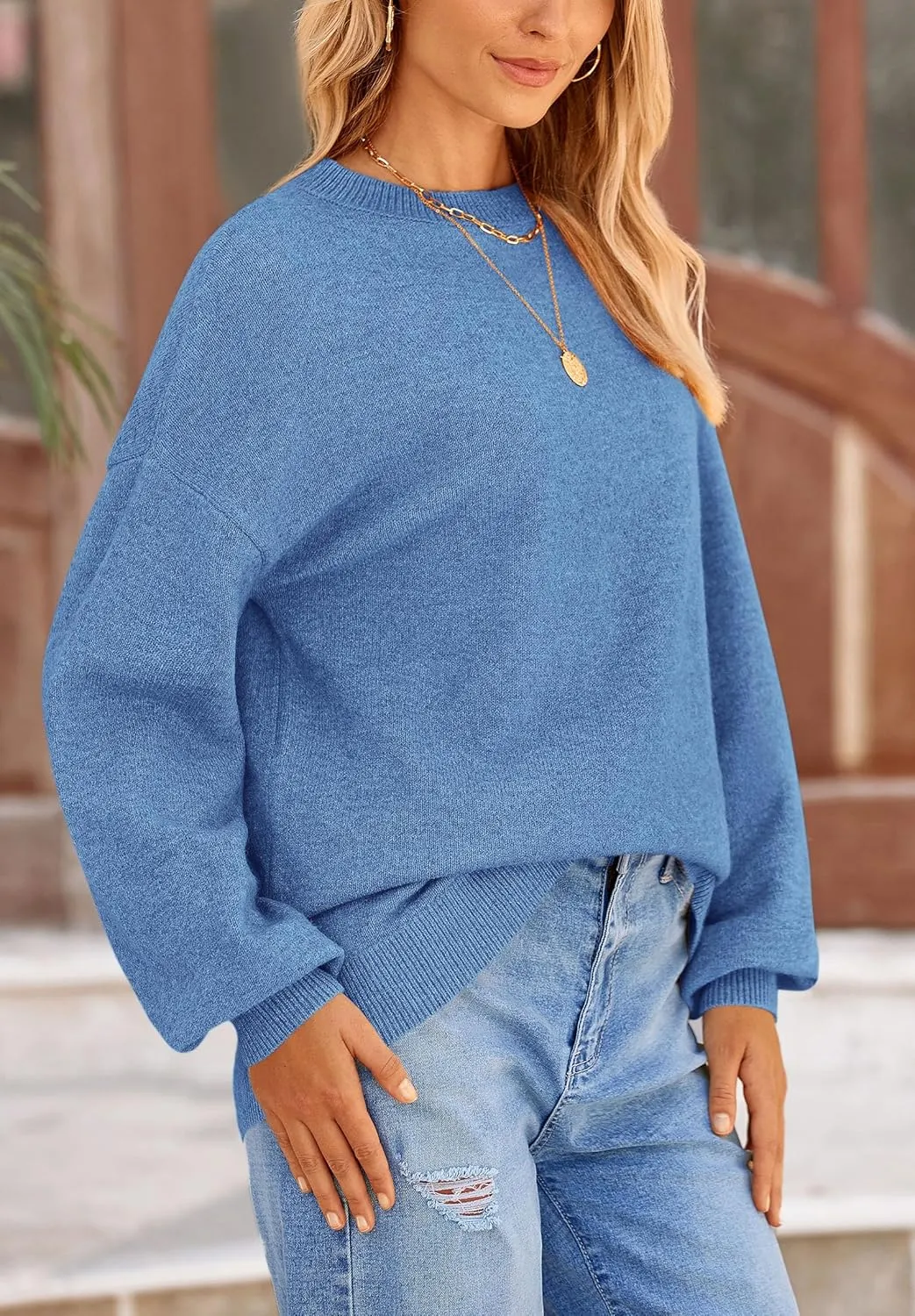PRETTYGARDEN Women's Winter Sweaters Casual Crew Neck Long Sleeve Pullover Ribbed Knit Loose Fit Sweater Tops