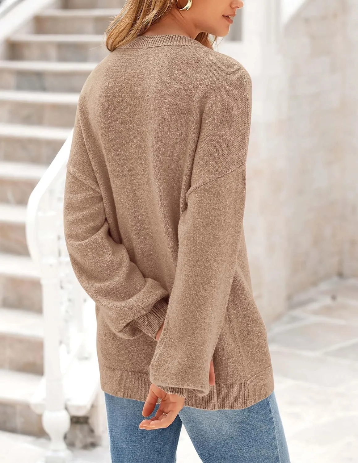 PRETTYGARDEN Women's Winter Sweaters Casual Crew Neck Long Sleeve Pullover Ribbed Knit Loose Fit Sweater Tops
