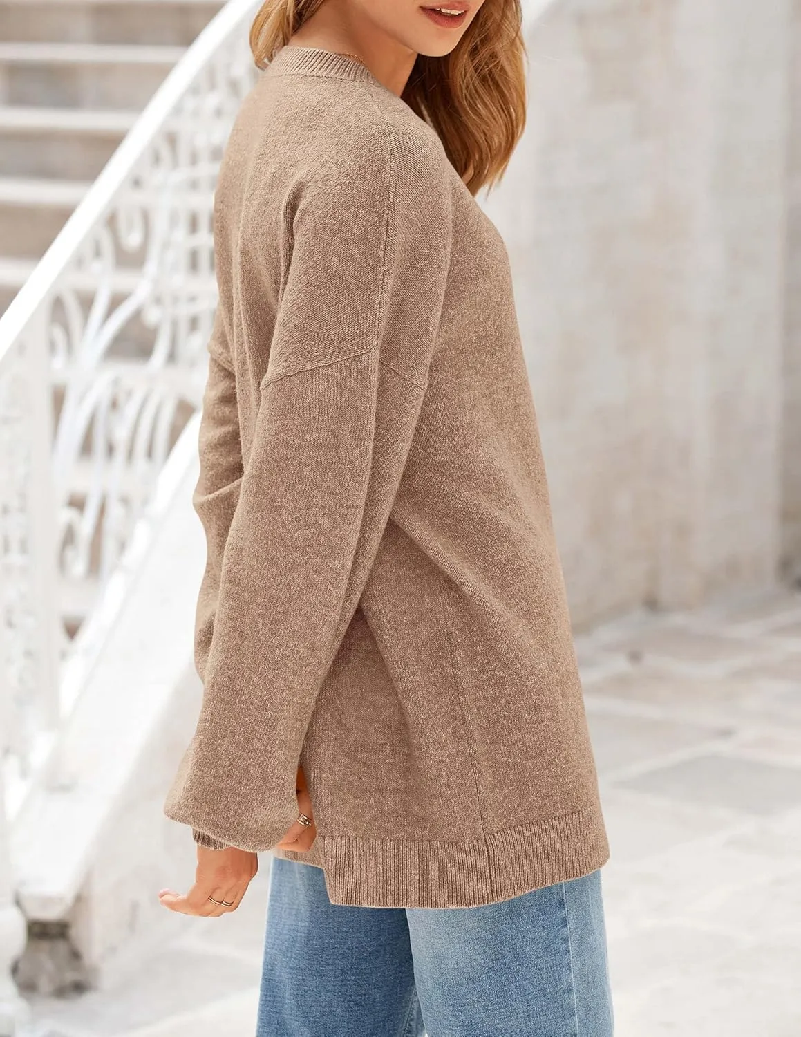 PRETTYGARDEN Women's Winter Sweaters Casual Crew Neck Long Sleeve Pullover Ribbed Knit Loose Fit Sweater Tops