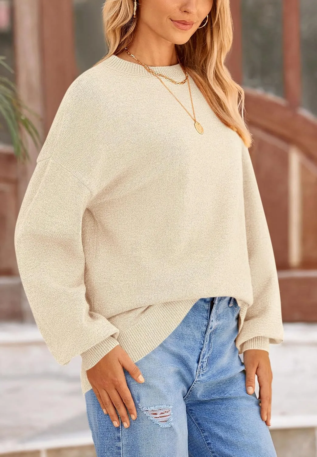 PRETTYGARDEN Women's Winter Sweaters Casual Crew Neck Long Sleeve Pullover Ribbed Knit Loose Fit Sweater Tops