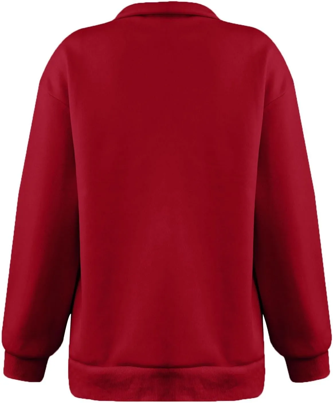 Quarter Zip Pullover for Women Fall Casual Y2k Clothes Drop Shoulder Sweaters Long Sleeve Blouses Half Zip Sweatshirt