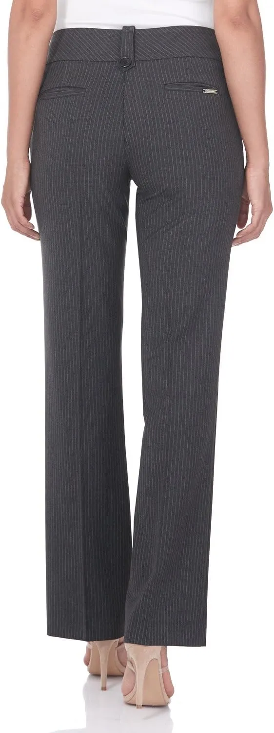 Rekucci Women's Smart Desk to Dinner Stretch Bootcut Pant w/Tummy Control