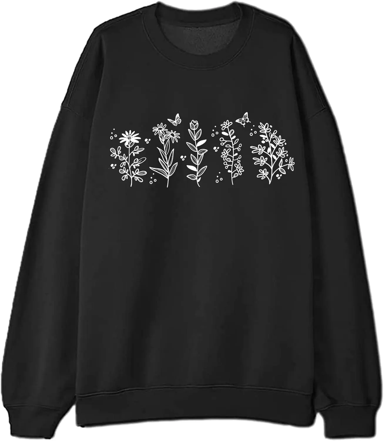 Remidoo Women's Oversized Sun and Moon Graphic Sweatshirts Long Sleeve Pullover Tops