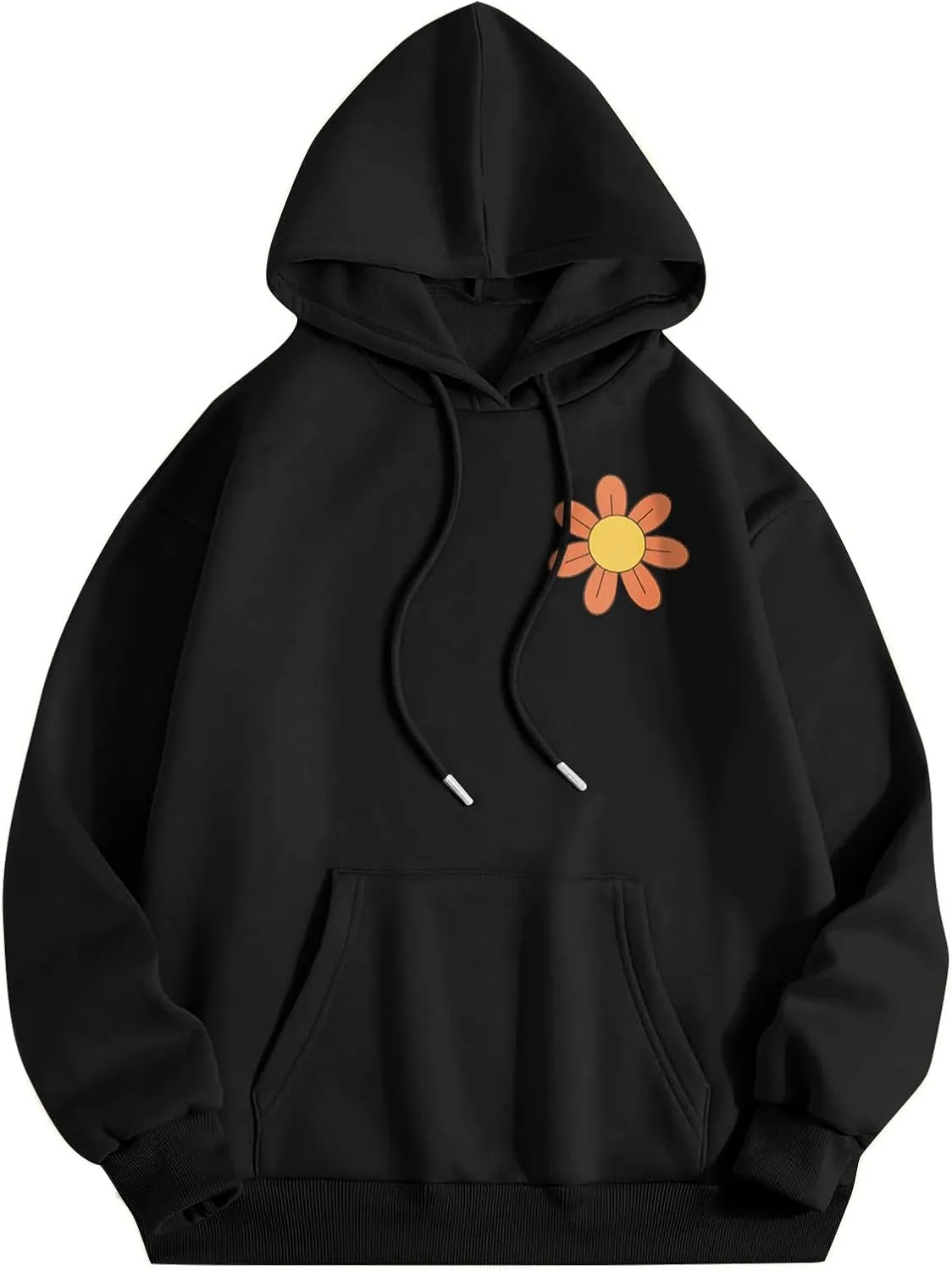 Sweatshirts For Teen Girls Long Sleeve Letter Print Casual Graphic Hoodies Drawstring Pullover Cute S, XXL