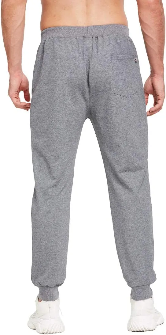 Tansozer Men's Lightweight Joggers Casual Slim Sweatpants Track Pants with Zipper Pockets