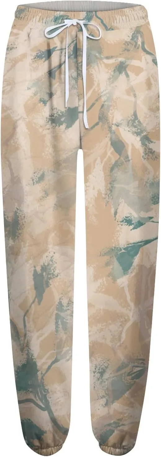 Tapered Fitness Holiday Slacks Ladies Casual High Waist Joggers Womens Print Fitted