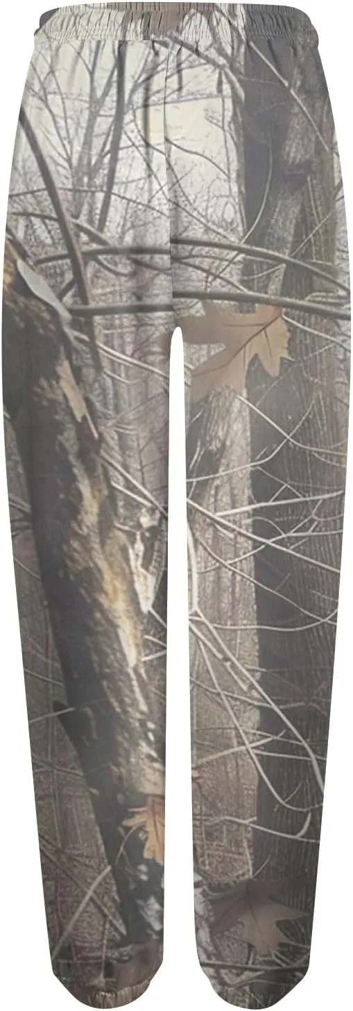 Tapered Fitness Holiday Slacks Ladies Casual High Waist Joggers Womens Print Fitted