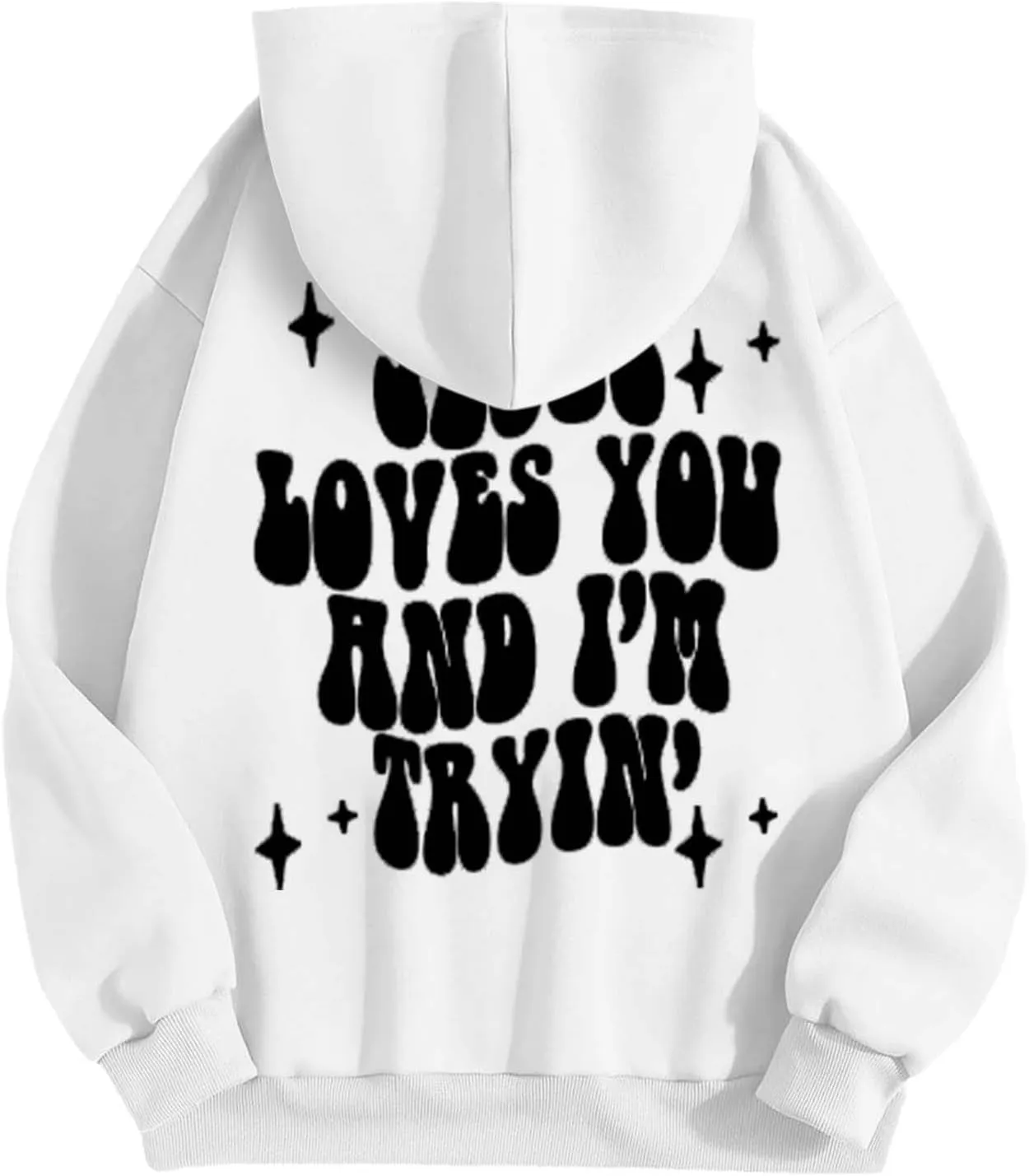 Thick Oversized Hoodies Women Women's Casual Letter Print Solid Color Round Neck Graphic Hoodie Juniors