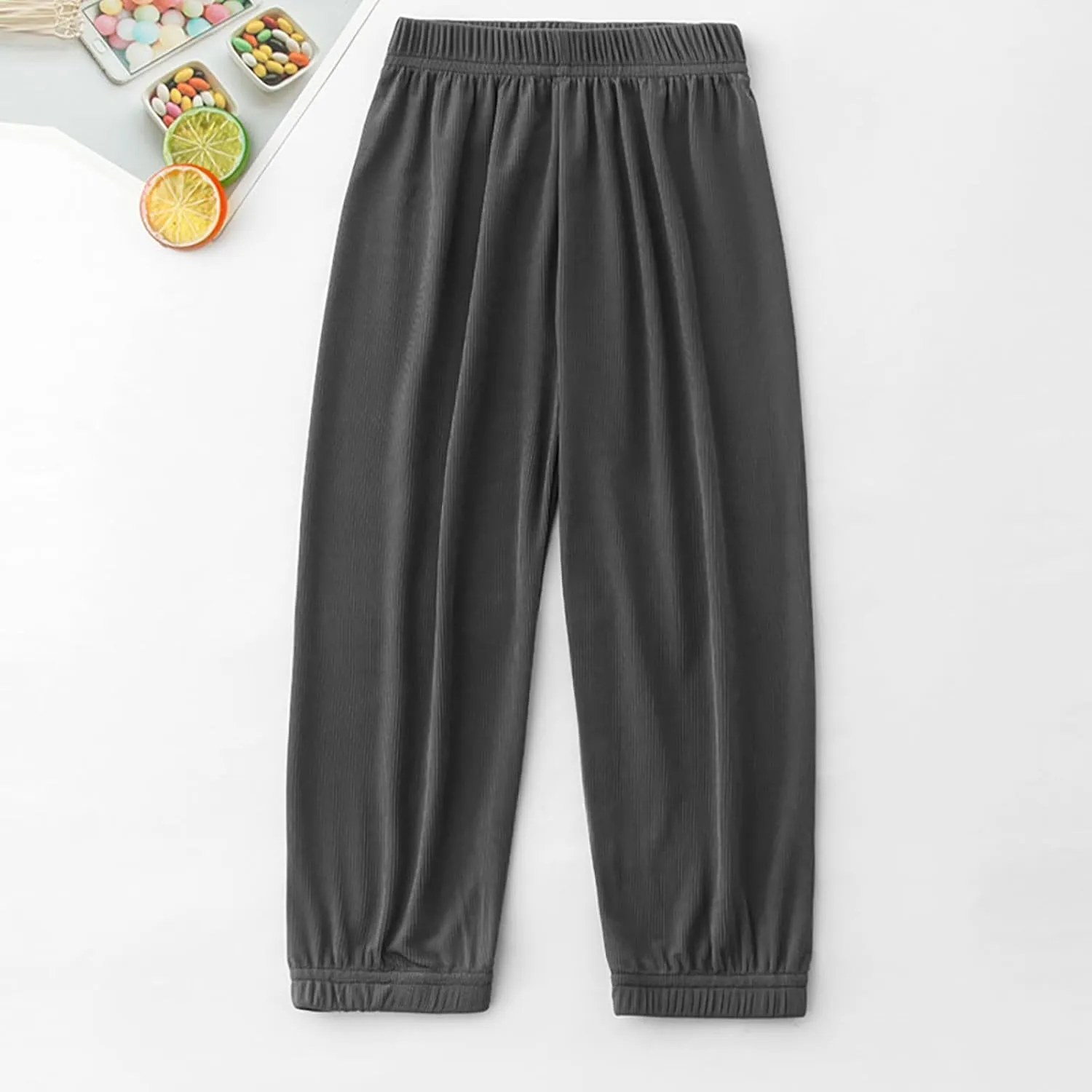 Toddler Girls Baggy Sweatpants Elastic Waist Aesthetic Trousers Kids Casual Outdoor Breathable Lightweight Joggers