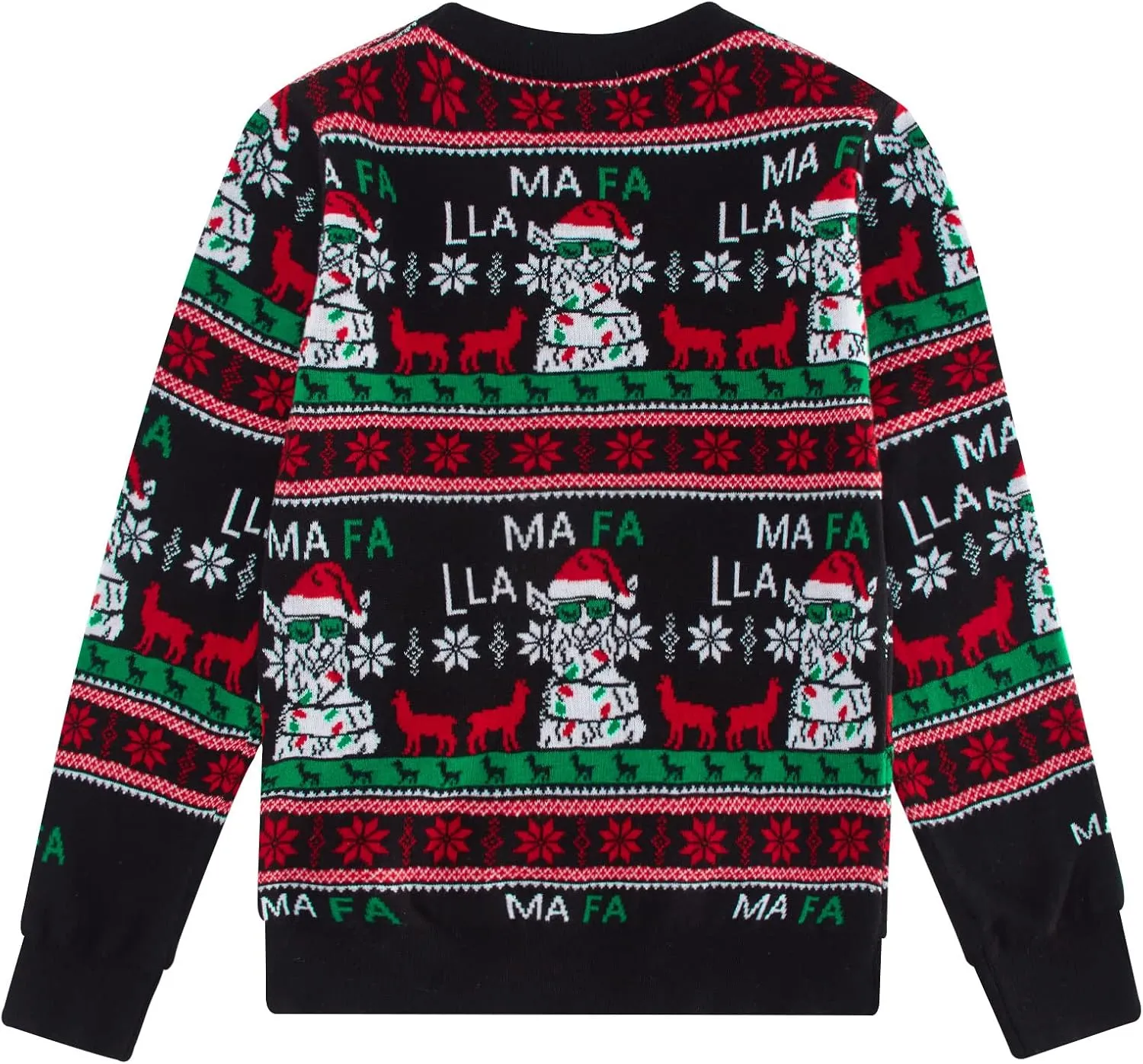 UNICOMIDEA Kids Ugly Christmas Sweaters Boys Girls LED Light Up Knitted Pullover Xmas Jumper 7-14T