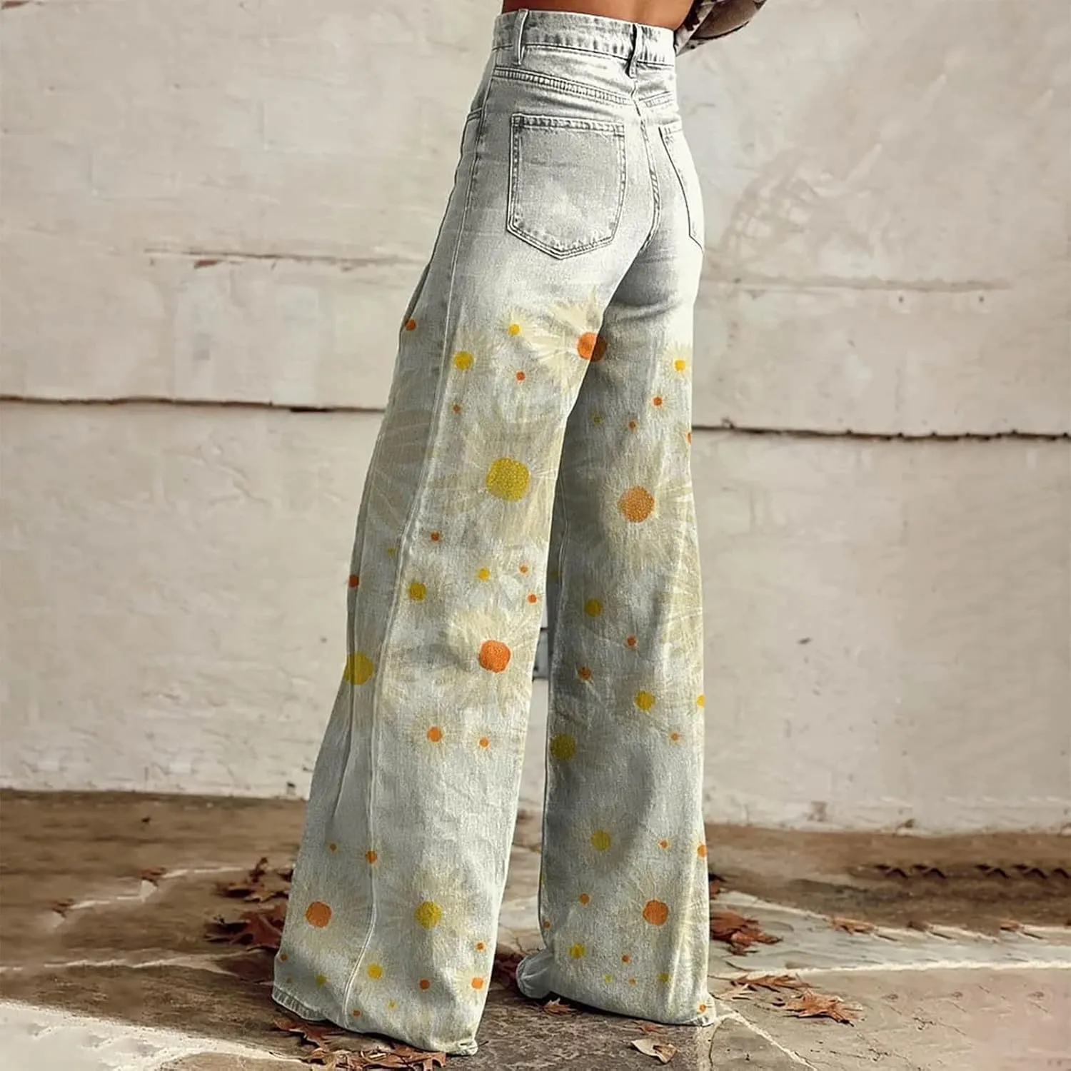 Wide Leg Jeans for Womens High Waisted Jean with Pockets Baggy Denim Pants Loose Boyfriend Casual Pant