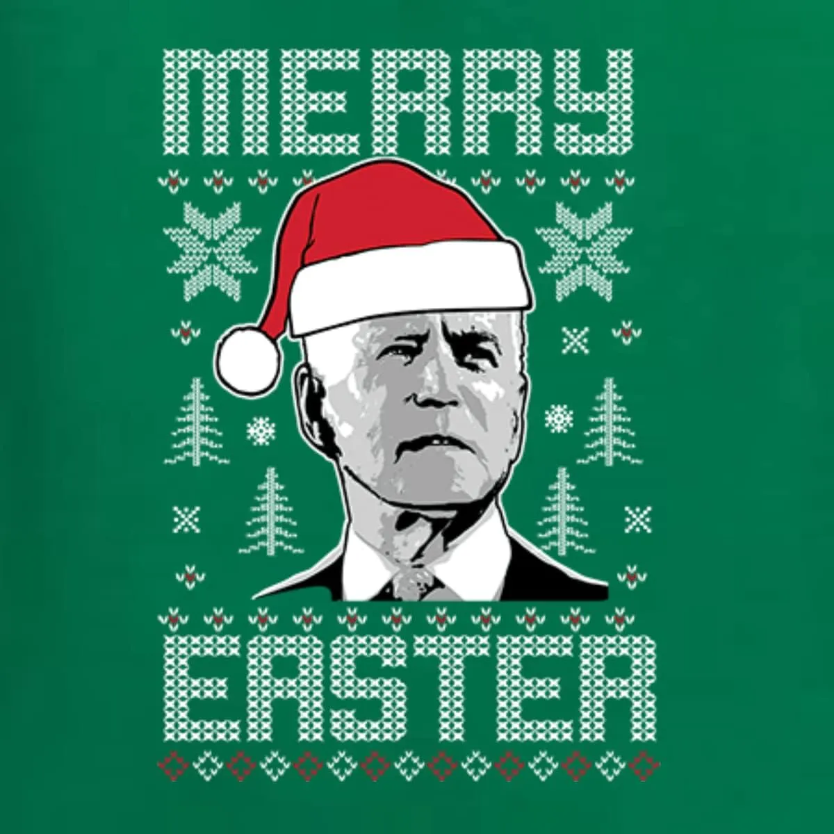 Wild Bobby Merry Easter Funny Joe Biden Holiday Ugly Christmas Sweater Unisex Crewneck Sweatshirt