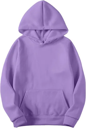 Winter Warm Fitted Soft Solid Sweatshirts for Womens Long Sleeve Hooded Pullovers with Pockets Outdoor Workout Hoodies