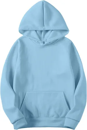 Winter Warm Fitted Soft Solid Sweatshirts for Womens Long Sleeve Hooded Pullovers with Pockets Outdoor Workout Hoodies