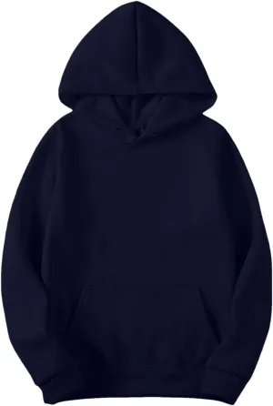 Winter Warm Fitted Soft Solid Sweatshirts for Womens Long Sleeve Hooded Pullovers with Pockets Outdoor Workout Hoodies