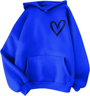 Women Fashion Letter Print Hoodie Long Sleeve Hooded Sweatshirt Top Pullover Slogan Graphic Drop Long Hoodie Teen Girls Baggy