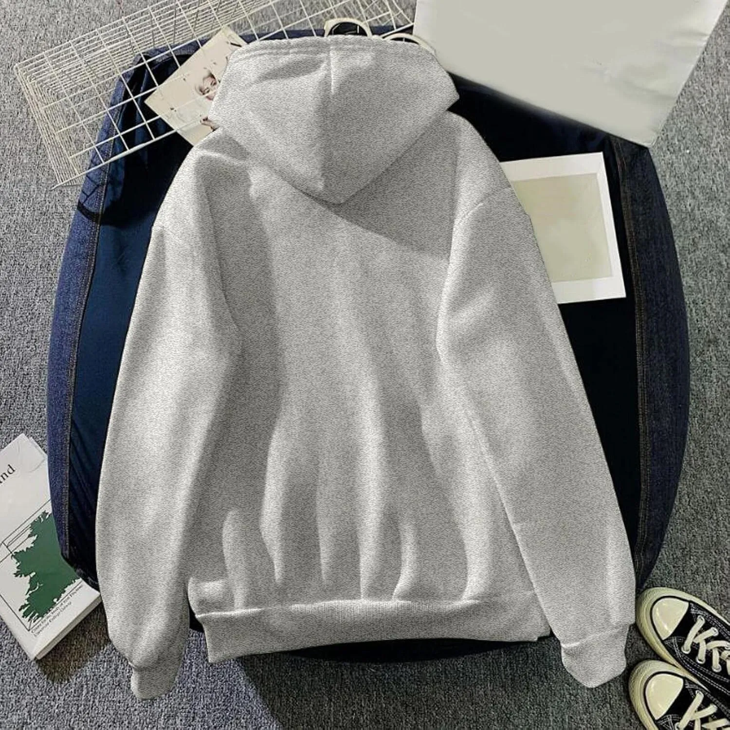 Women Fashion Letter Print Hoodie Long Sleeve Hooded Sweatshirt Top Pullover Slogan Graphic Drop Long Hoodie Teen Girls Baggy