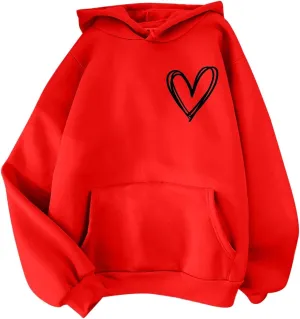 Women Fashion Letter Print Hoodie Long Sleeve Hooded Sweatshirt Top Pullover Slogan Graphic Drop Long Hoodie Teen Girls Baggy