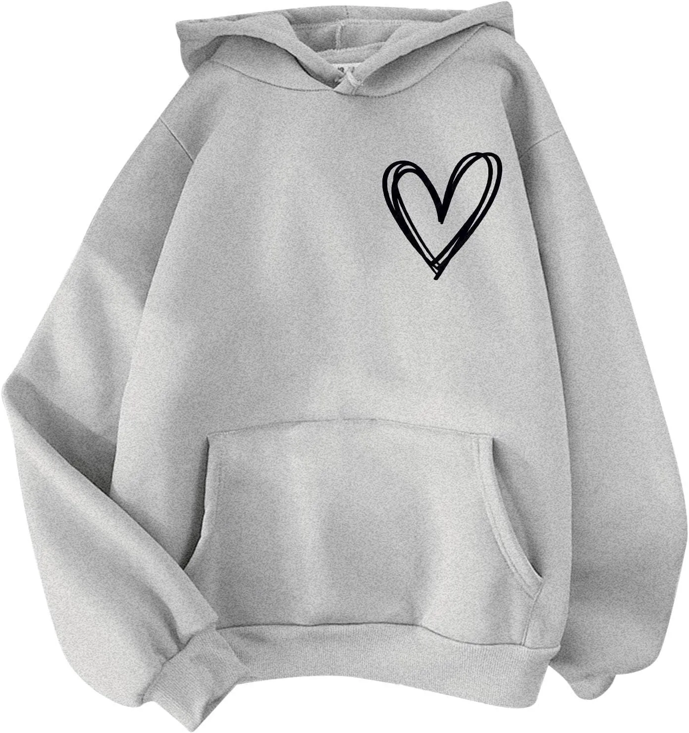 Women Fashion Letter Print Hoodie Long Sleeve Hooded Sweatshirt Top Pullover Slogan Graphic Drop Long Hoodie Teen Girls Baggy