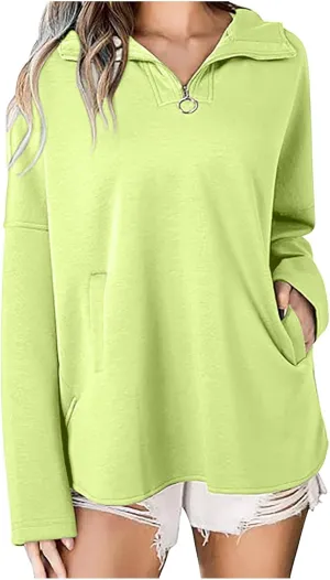 Women Fleece Full Zip Up Cropped Hoodie Oversized Hoodie Fleece Hoodie In -Wicking Cotton Blend for a Relaxed Fit