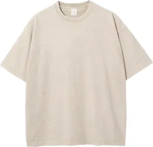 Women Oversized T Shirts Plus Size Cotton Shirt Acid Wash Vintage Shirts Casual Short Sleeve Tee Tops