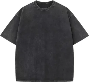 Women Oversized T Shirts Plus Size Cotton Shirt Acid Wash Vintage Shirts Casual Short Sleeve Tee Tops