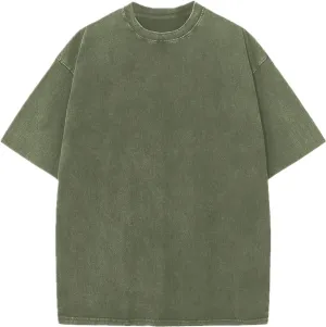 Women Oversized T Shirts Plus Size Cotton Shirt Acid Wash Vintage Shirts Casual Short Sleeve Tee Tops