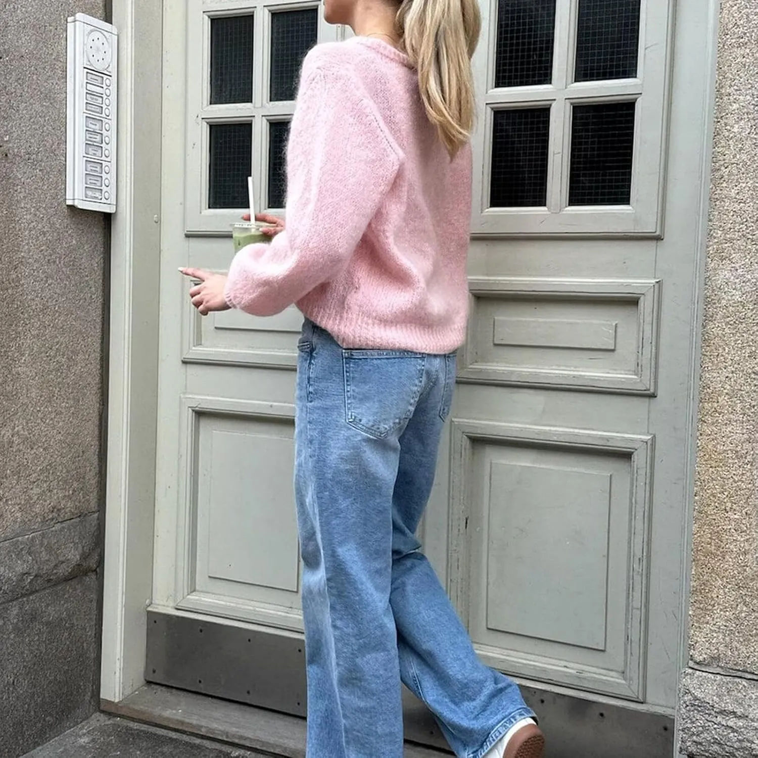 Women Warm Knit Button up Sweaters Open Front Long Sleeve Cardigans Knitwear Sweater Top