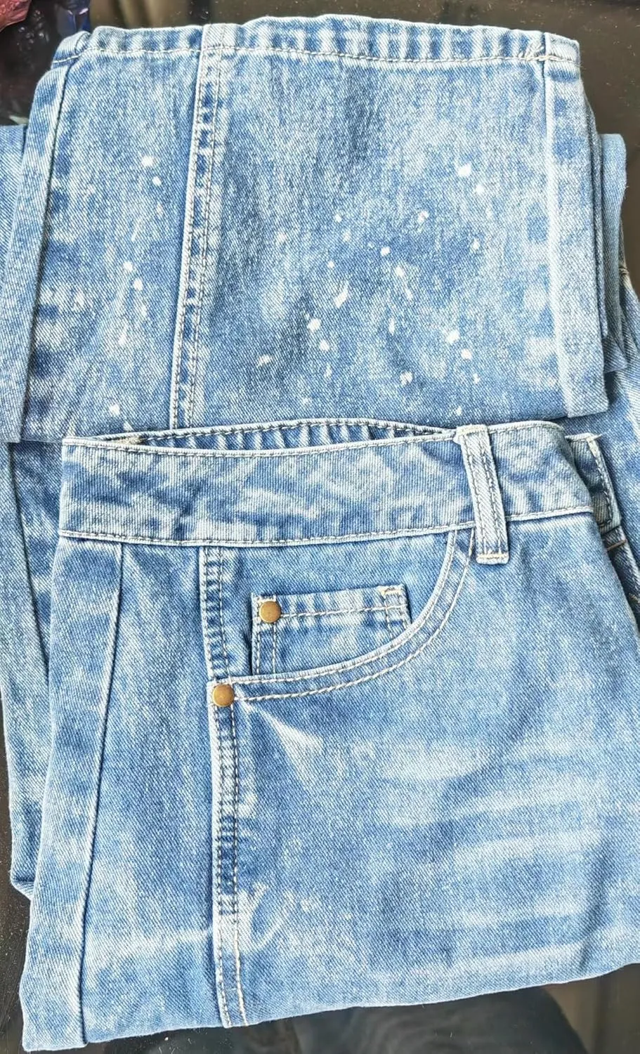 Womens Baggy Boyfriend Jeans Vintage Wide Leg Mid Rise Barrel Denim Ankle Pants Cropped Jeans