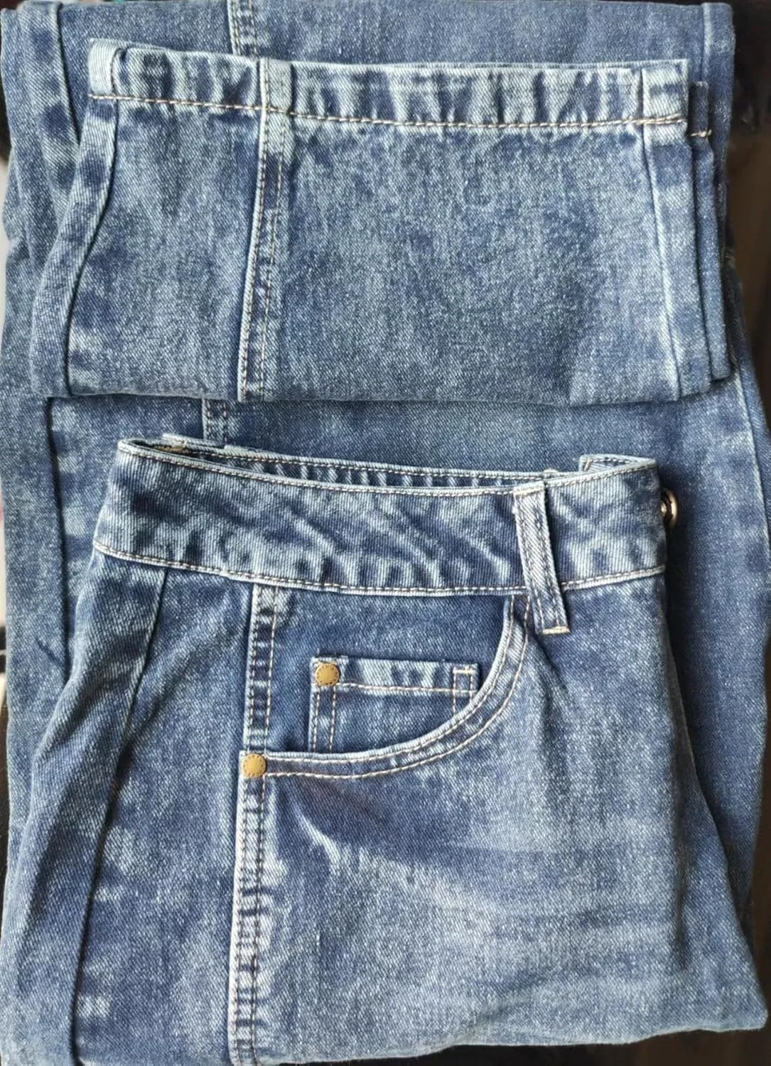 Womens Baggy Boyfriend Jeans Vintage Wide Leg Mid Rise Barrel Denim Ankle Pants Cropped Jeans