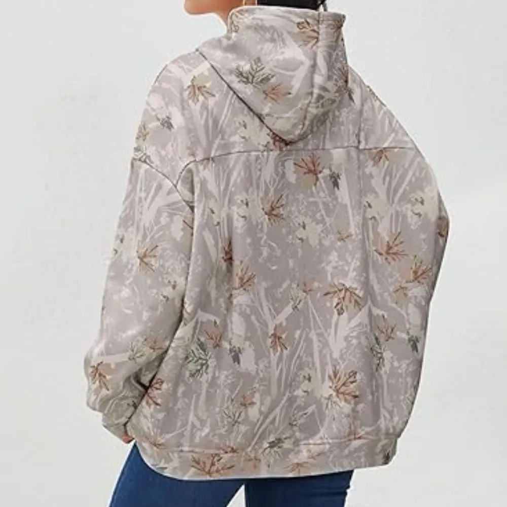Womens Camo Hoodie Mens Camo Sweatshirt Maple Leaf Graphic Hoodies for Women Trendy Oversized Pullover Hoodies Y2k