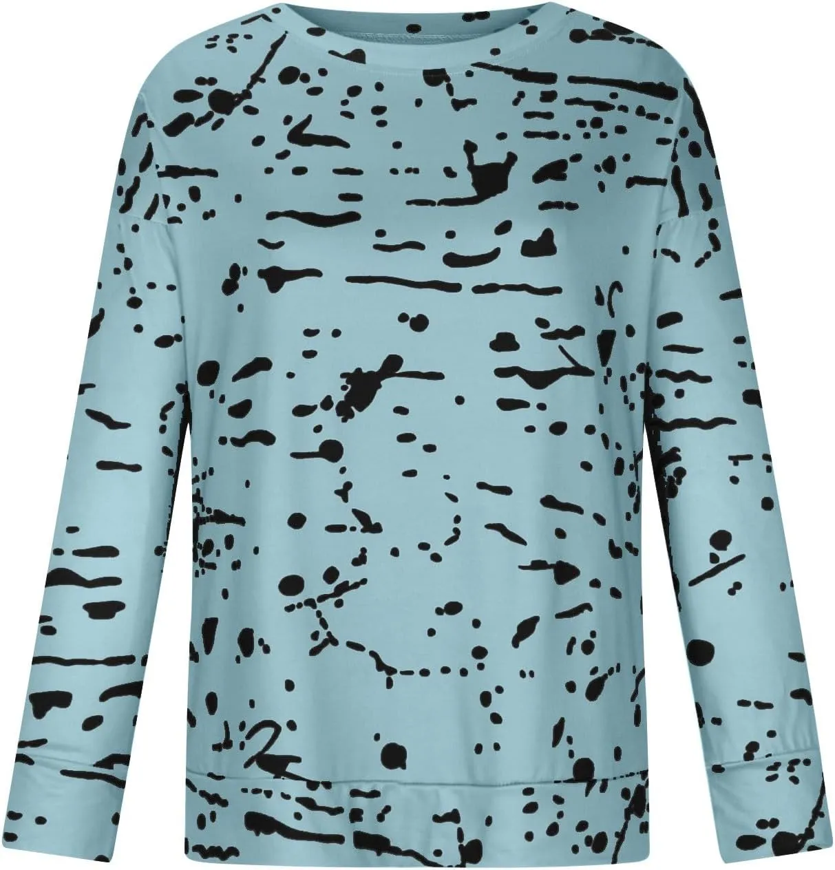 Women's Casual Long Sleeve Sweatshirt Crewneck Casual Loose Fit Graphic Printed Vintage Pullover Tops Fashion Fall 2024