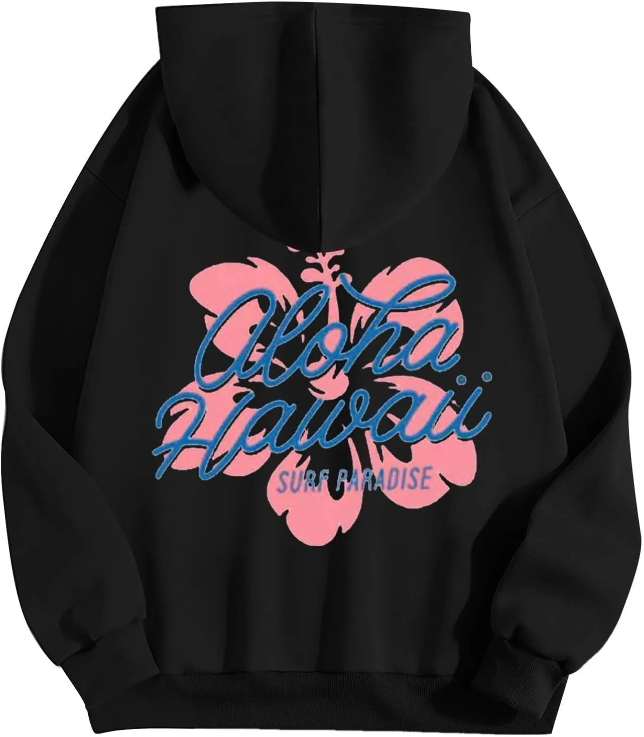 Womens Cute Hoodies Pink Hoodie Oversized Letter Print Graphic Hoodies Teen Girl Long Sleeve Y2K Preppy Sweatshirts