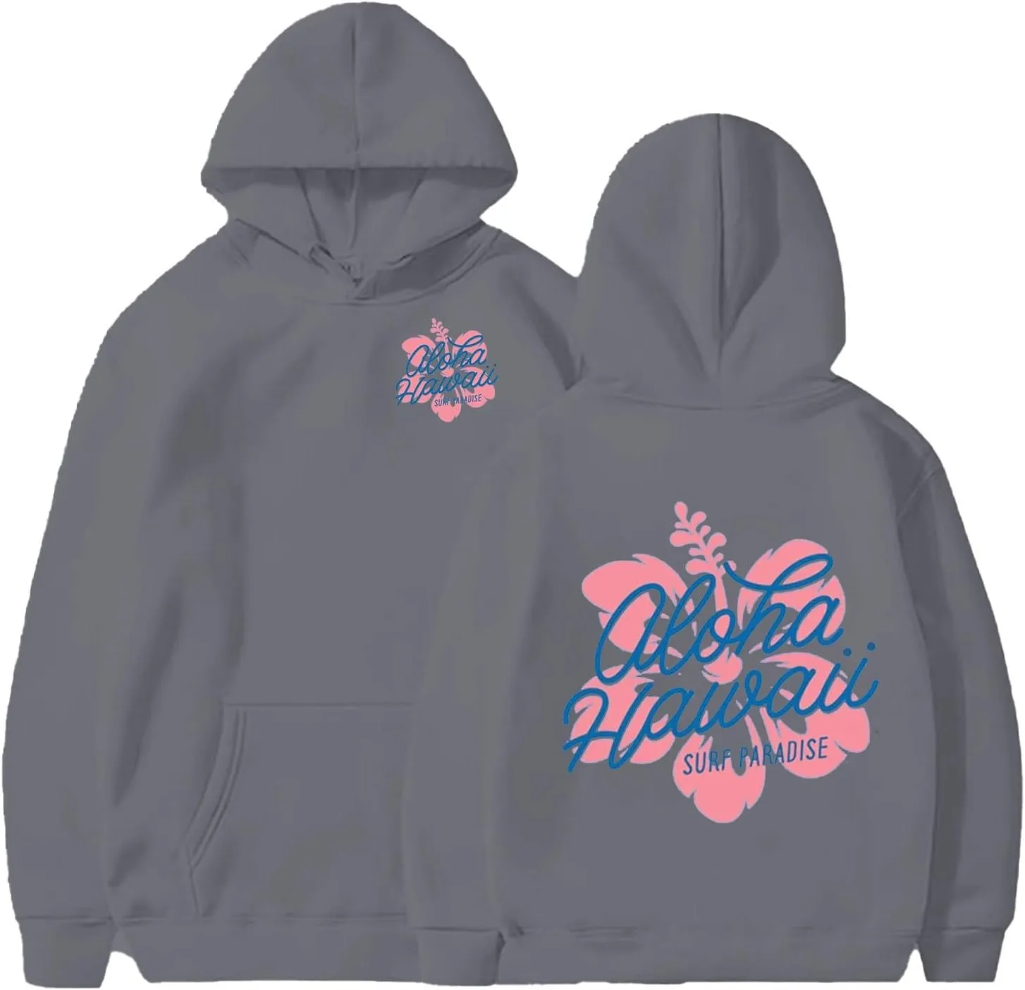 Womens Cute Hoodies Pink Hoodie Oversized Letter Print Graphic Hoodies Teen Girl Long Sleeve Y2K Preppy Sweatshirts