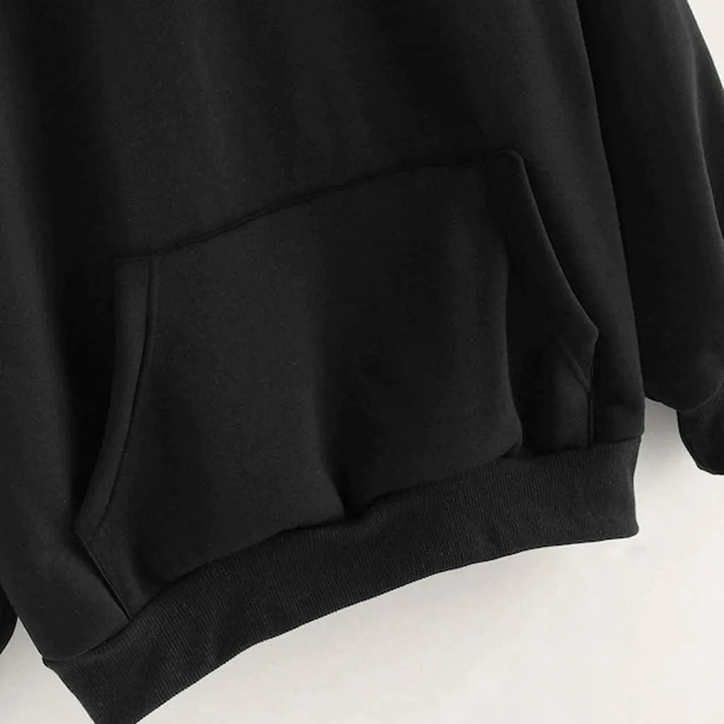 Womens Drawstring Hoodie Long Sleeve Heart Print Pullover Hooded Sweatshirt Fleece Lined Thicken Warm Fall Trendy Tops