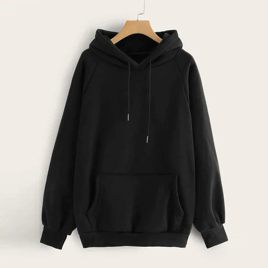 Womens Drawstring Hoodie Long Sleeve Heart Print Pullover Hooded Sweatshirt Fleece Lined Thicken Warm Fall Trendy Tops
