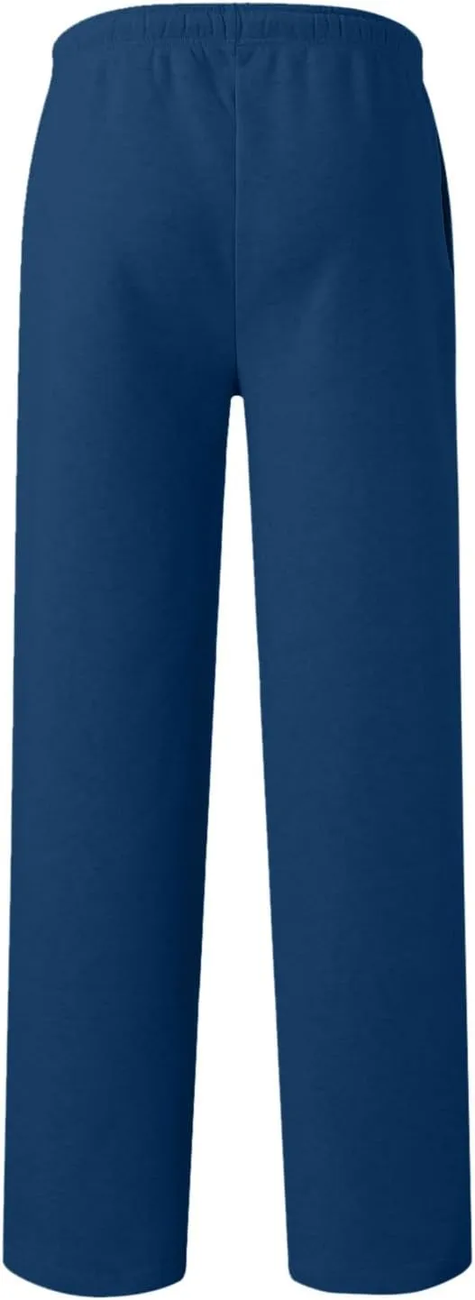Women's Fleece Lined Sweatpants Baggy Wide Straight Leg Pants High Waist Joggers Drawstring Sweat Pants with Pockets