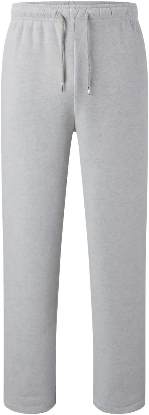 Women's Fleece Lined Sweatpants Baggy Wide Straight Leg Pants High Waist Joggers Drawstring Sweat Pants with Pockets