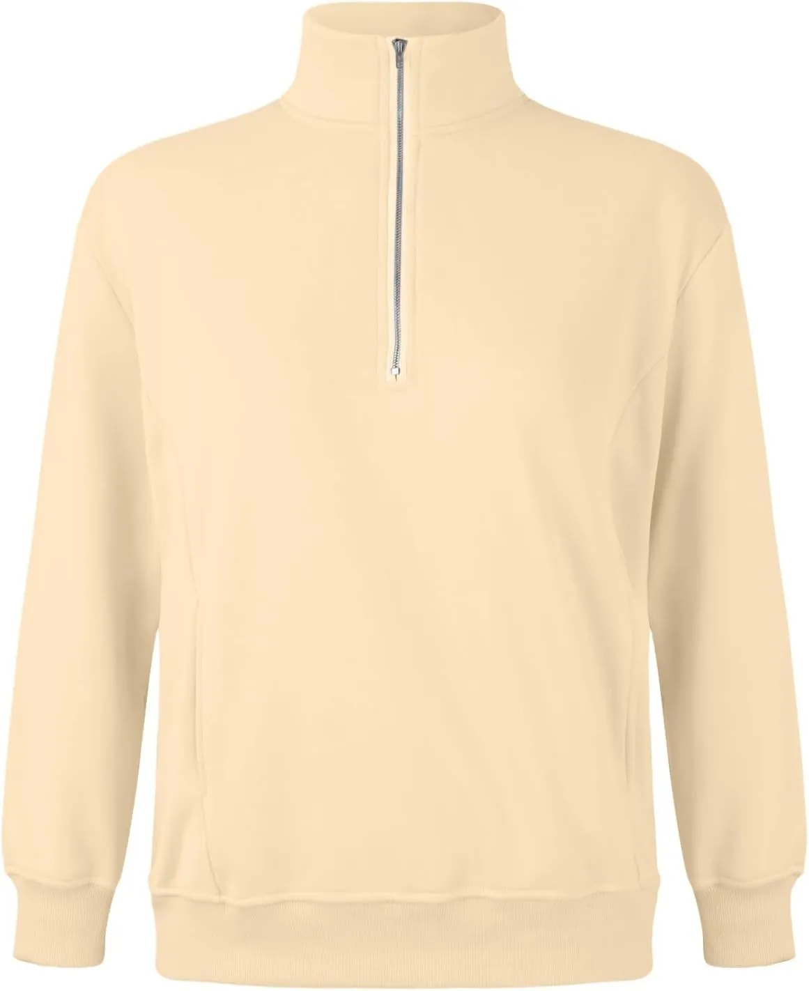 Women's Half Zip Sweatshirts Oversized Loose Long Sleeve Fleece Pullover Workout Warm Fashion Tops with Pocket