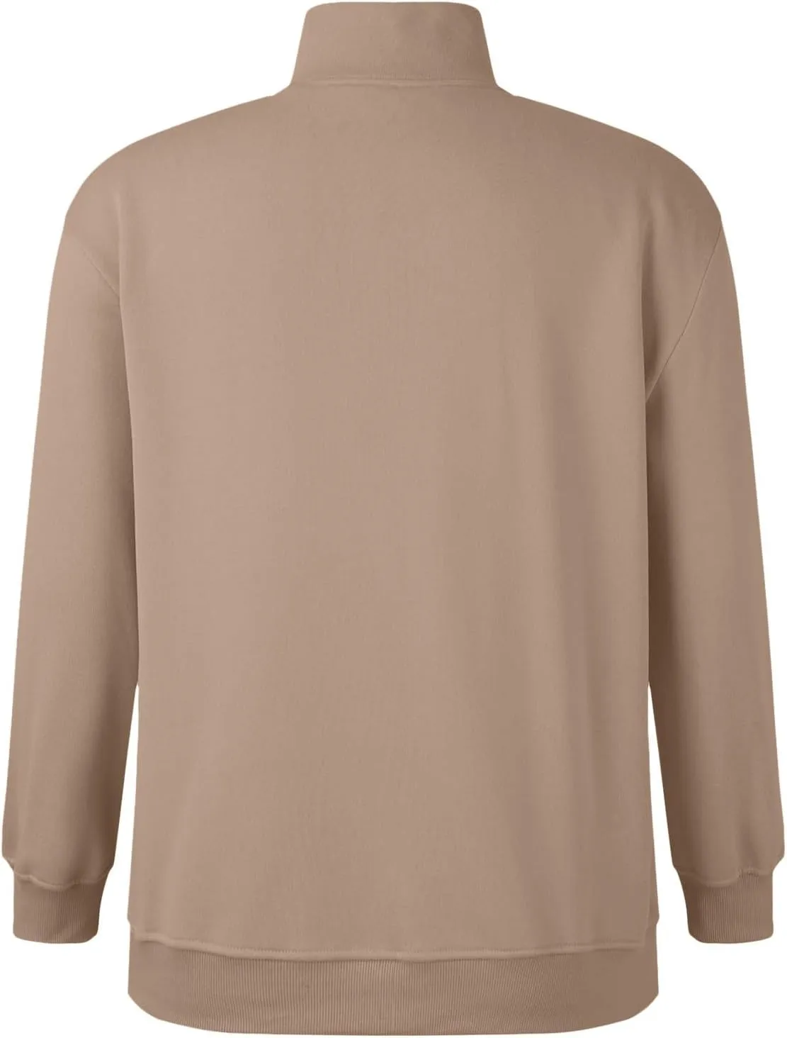 Women's Half Zip Sweatshirts Oversized Loose Long Sleeve Fleece Pullover Workout Warm Fashion Tops with Pocket