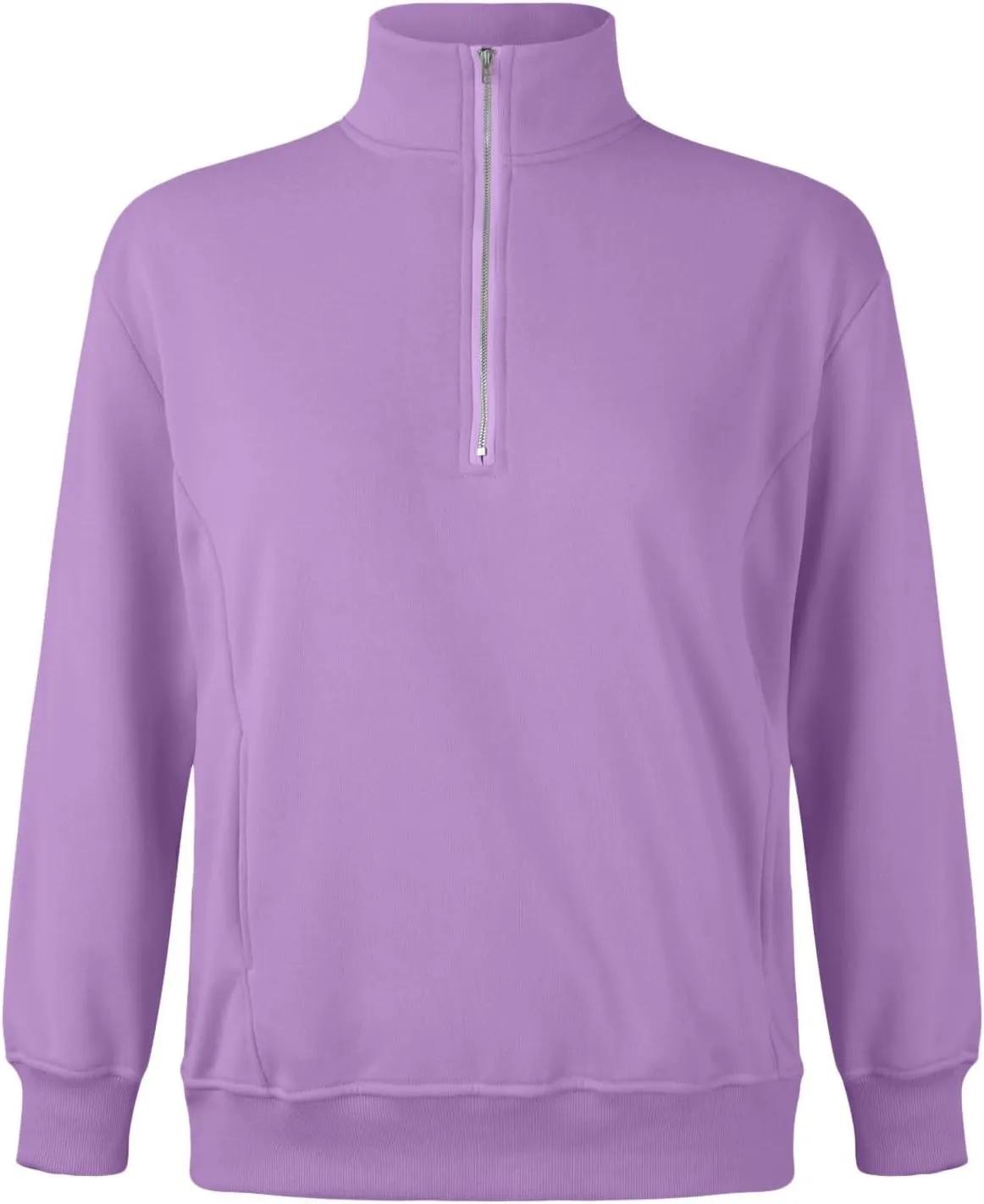 Women's Half Zip Sweatshirts Oversized Loose Long Sleeve Fleece Pullover Workout Warm Fashion Tops with Pocket