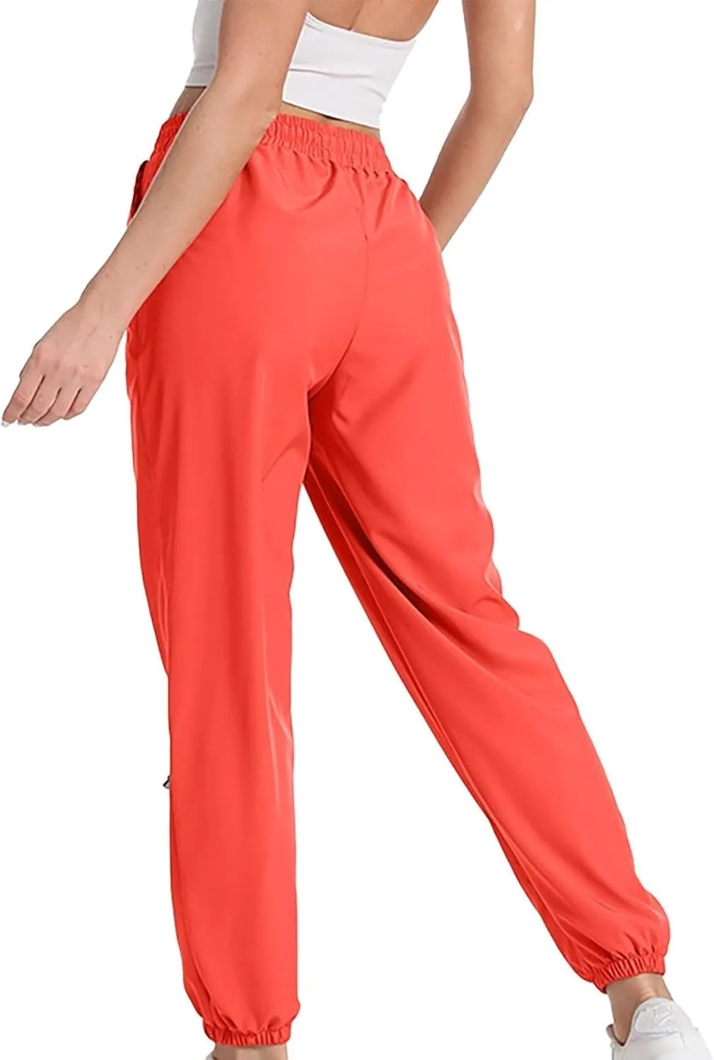 Women's Joggers Drawstring Hiking Pants with Pockets Active Pant for Women Athletic Stretch Breathable Sweatpant