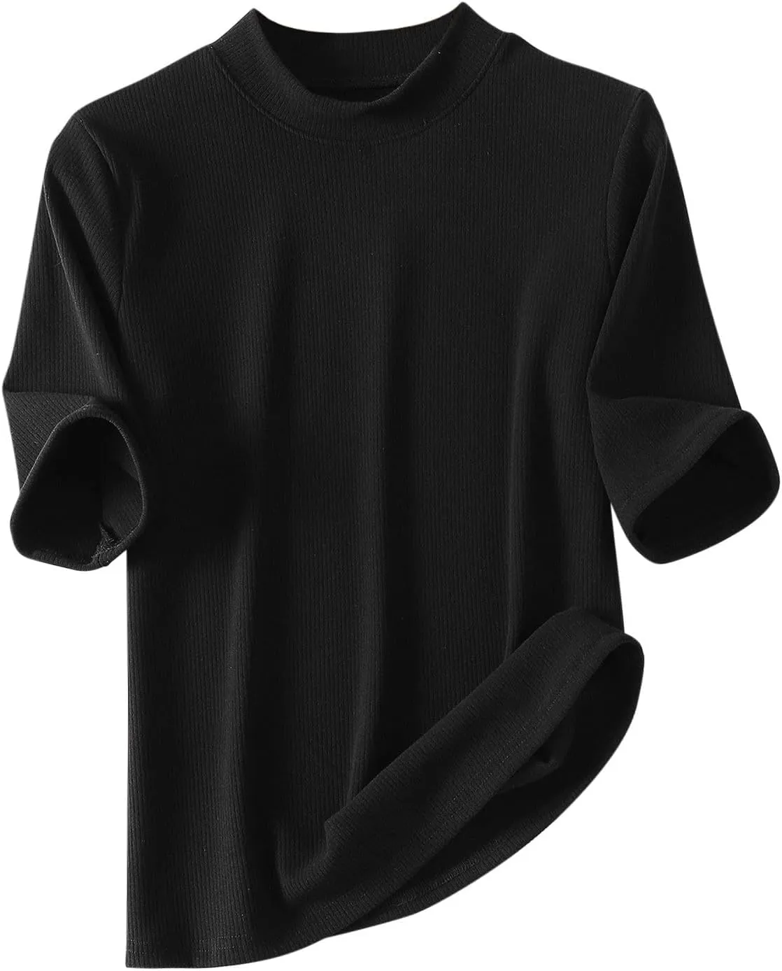 Women's Knitted T-Shirt 2025 Summer Vacation Tops Short Sleeve Crewneck Basic Blouses Trendy Solid Color Tees