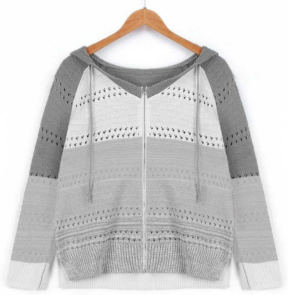 Women's Oversized Zip Up Hoodies Sweater Ladies Zipper Top Cotton Zip-Up T-Shirt Black Zip Up Hoodies for Women Zip