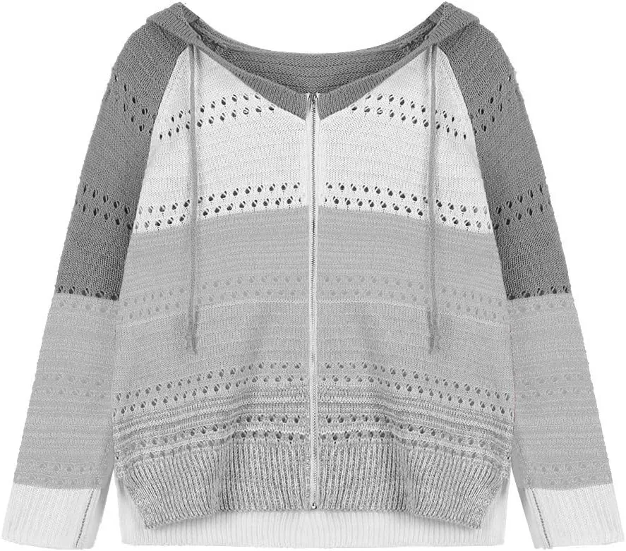 Women's Oversized Zip Up Hoodies Sweater Ladies Zipper Top Cotton Zip-Up T-Shirt Black Zip Up Hoodies for Women Zip