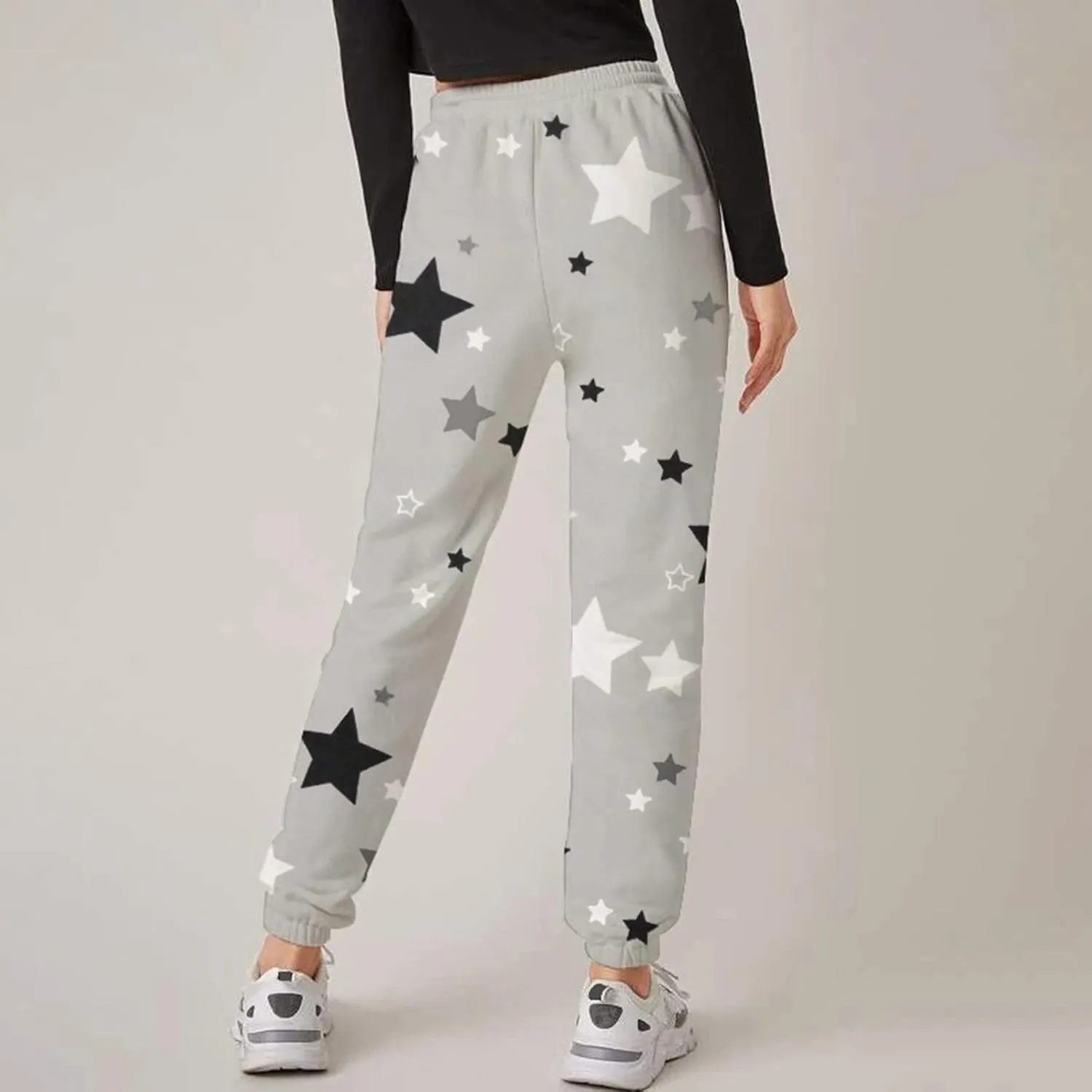 Womens Sweatpants with Pockets Elastic Waist Soft Leggings Tie-dye Fall Womens Sweatpants Workout High Waisted Pants
