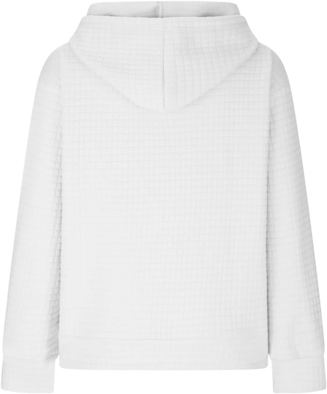Women's Sweatshirt Casual Waffle Hoodies Drawstring Hooded Tops with Pockets Comfort Long Sleeve Pullover Hoodies