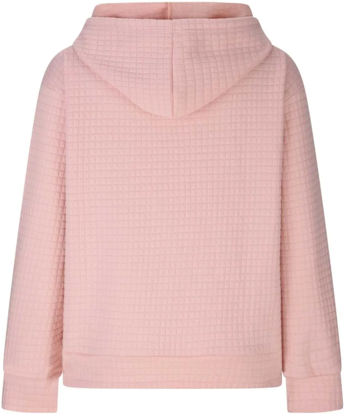 Womens Waffle Hoodies Casual Long Sleeve Hooded Drawstring Sweatshirt Solid Color Pullover Tops with Pocket