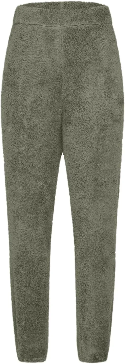 Women's Warm Sherpa Lined Athletic Sweatpants High Waisted Jogger Pants Fleece Lined Winter Thicken Outdoor Long Pants